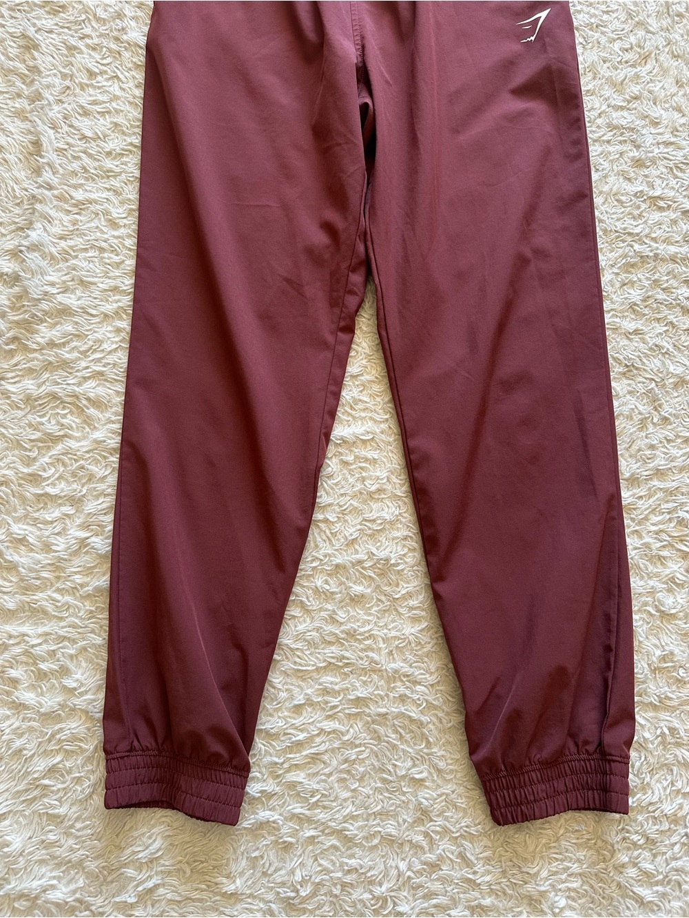 Gymshark Women's Training Woven Joggers B1A1D Cherry Brown Activewear Size XS - Picture 3 of 9